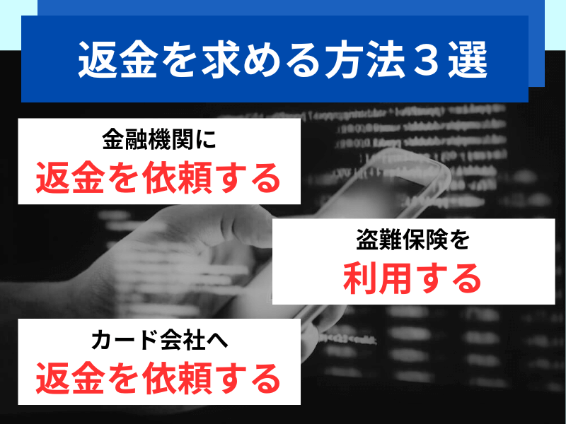 フィッシング詐欺の返金を求める方法3選
