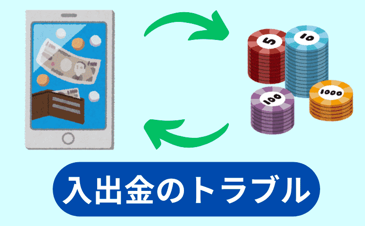 入金が反映されない、出金できない手口