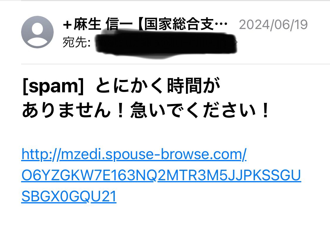 Berninaから届いたメール