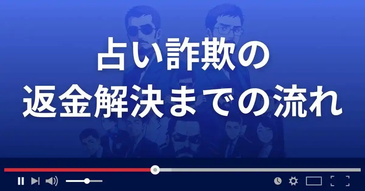 占い詐欺・霊感商法の相談から返金解決までの流れ