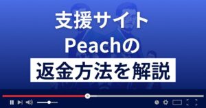 Peach(ピーチ)は悪質な支援詐欺?藤野真紀は詐欺師?返金方法を解説